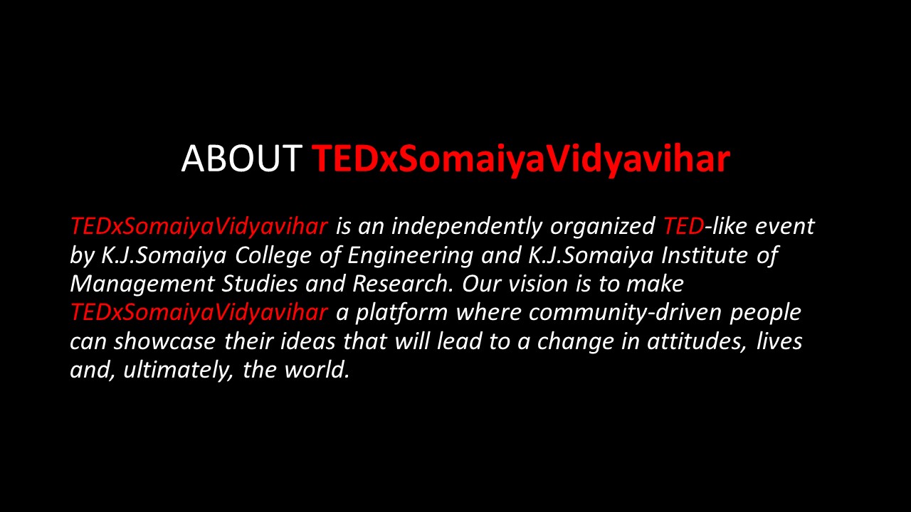 TedxSomaiyaVidyavihar